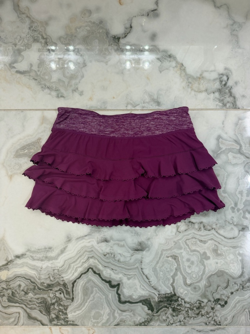 lululemon athletica Plum Tiered Ruffle Skirt